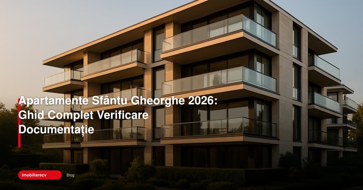Apartamente Sfântu Gheorghe 2026: Ghid Complet Verificare Documentație