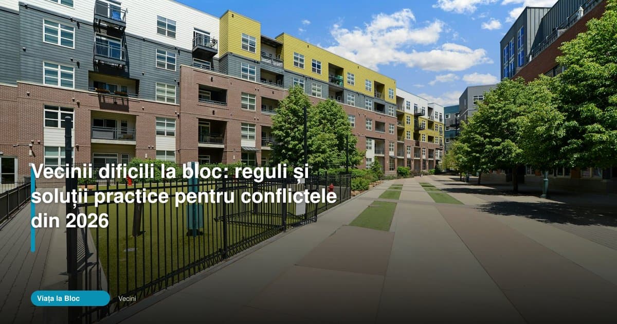 Cum se rezolvă conflictele vecini la bloc în 2026