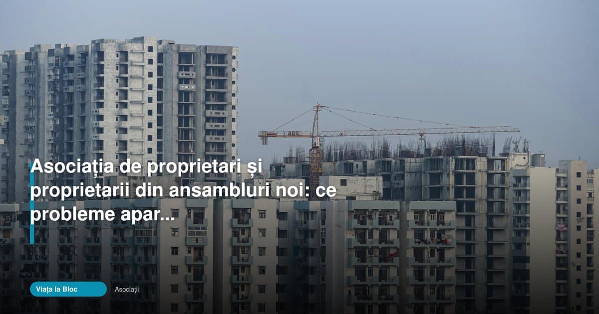 Asociația de proprietari ansamblu nou: problemele frecvente