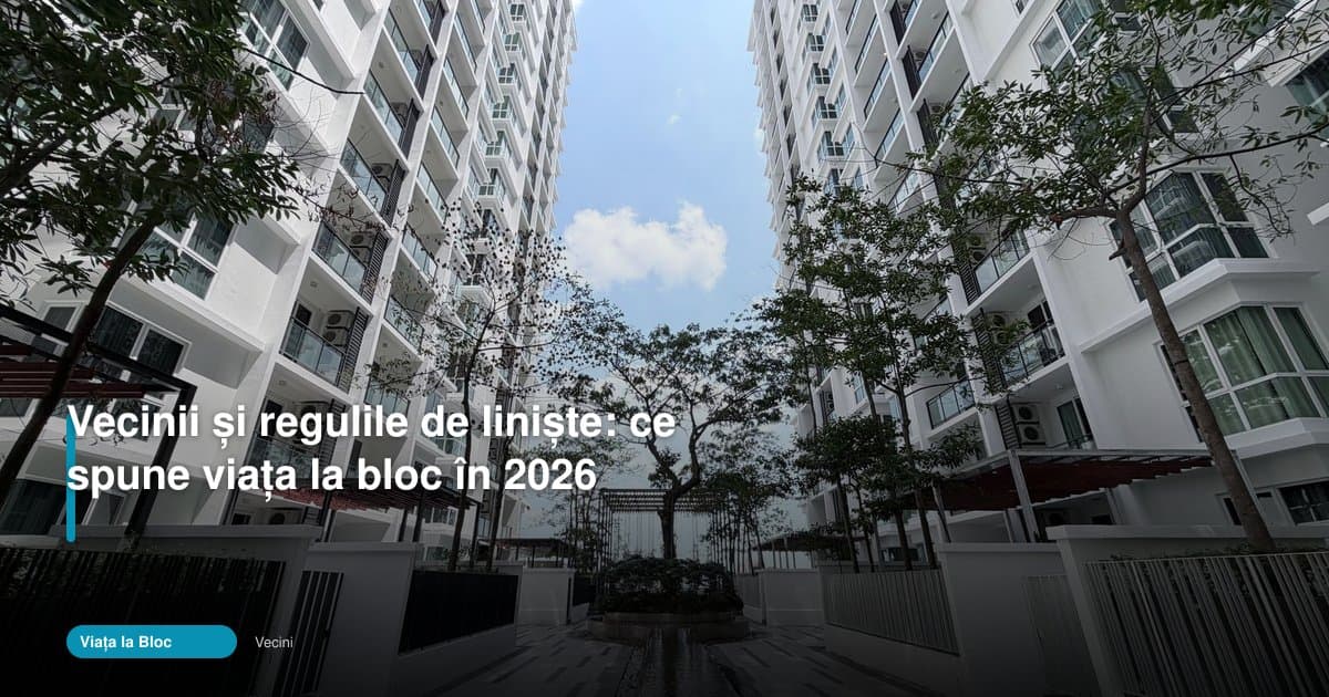 Vecinii la bloc au reguli de liniște clare și în 2026
